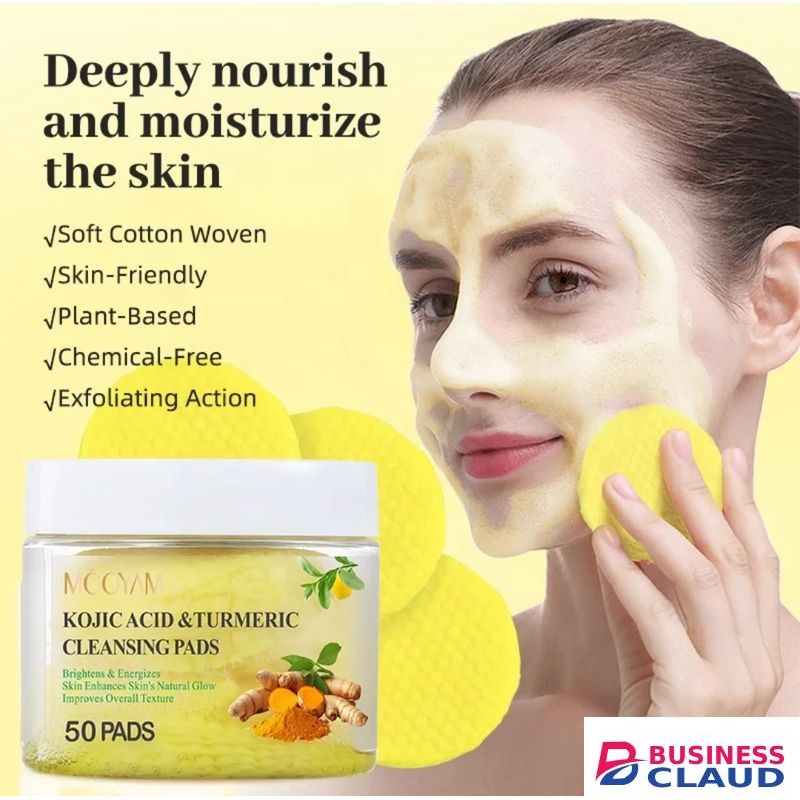 MOOYAM KOJIC ACID AND TURMERIC CLEANSING PADS 50 PADS