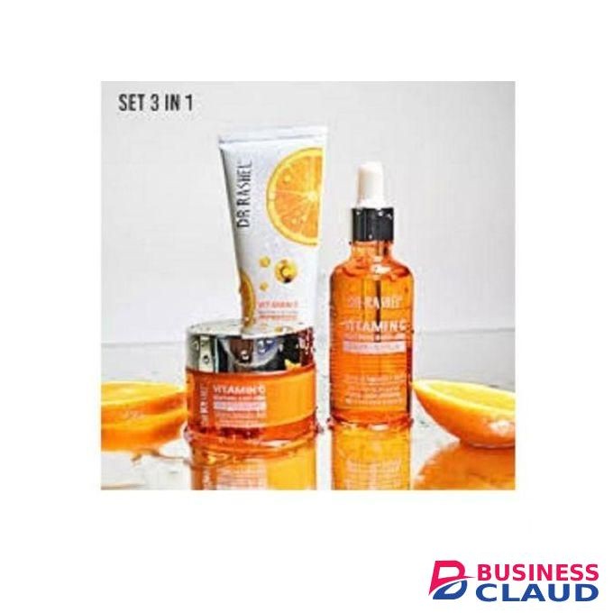DR RASHEL Dr. Rashel Vitamin C 3 IN 1 Face SET-Facial Cleanser, Serum + Cream