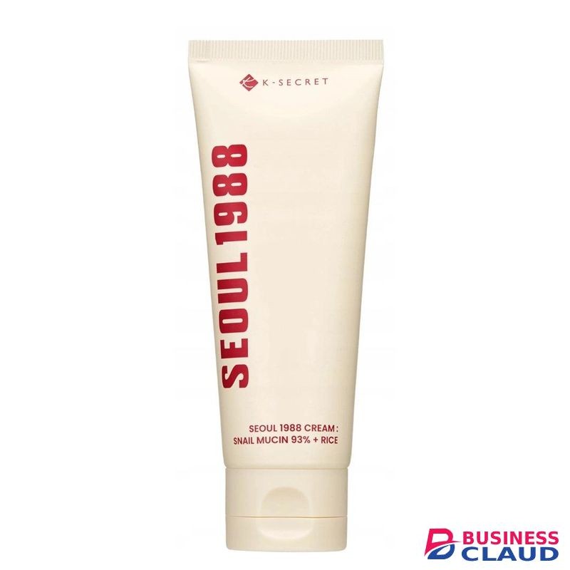 Seoul 1988 Cream: Snail Mucin 93% + Rice – K-Secret Intensive Skin Repair and Brightening Formula for Hydration Barrier Support and Radiant Complexion