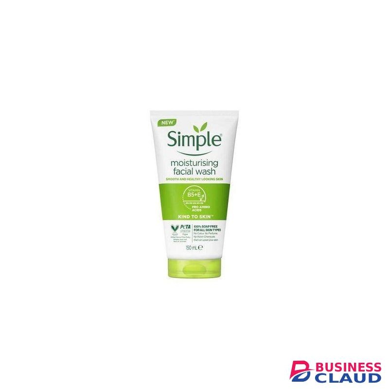 Simple Calphalon Moisturising Facial Wash - Kind to Skin - Vitamin B5 + E - 150ml