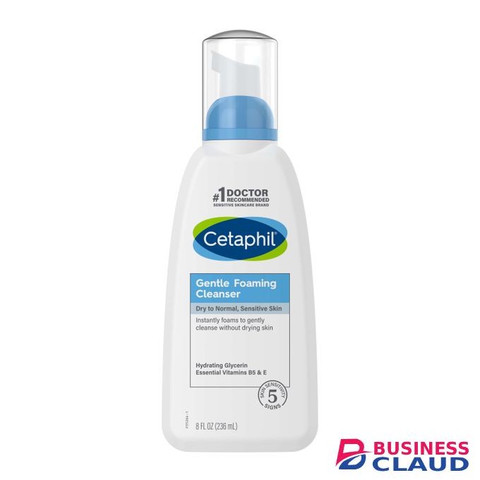 Cetaphil Gentle Foaming Cleanser, With Glycerin, Vitamin B5 & E