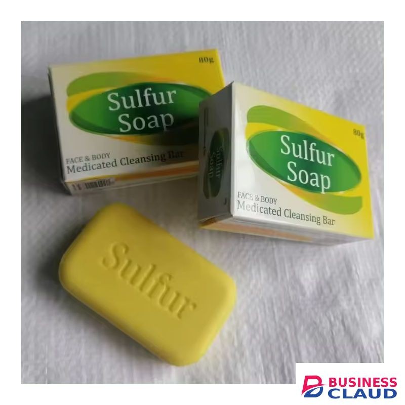 Sulfur Soap-Medicated Cleansing Bar For Face and Body-80G