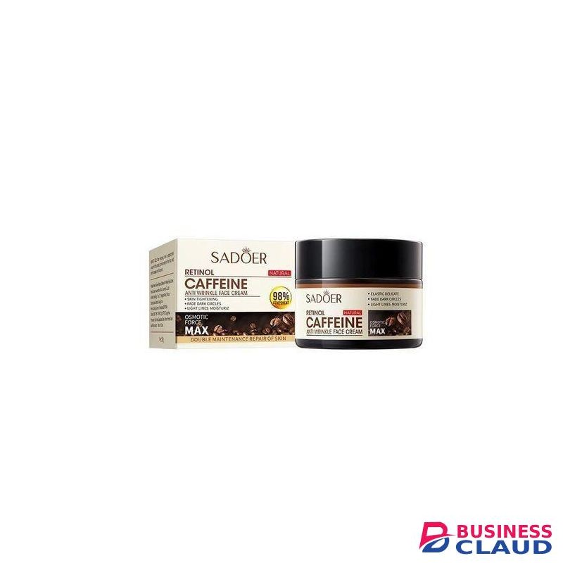 SADOER Retinol Caffeine Anti-Wrinkle Lightening Anti-Aging Moisturizing Face Cream.