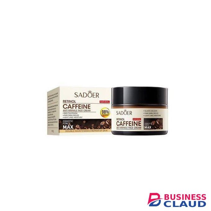 SADOER Retinol Caffeine Anti-Wrinkle Lightening Anti-Aging Moisturizing Face Cream.