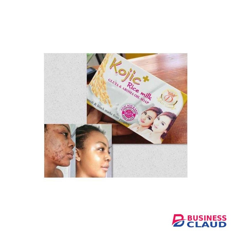 Kojic Kojic+Rice Milk, Gluta aroma oil soap-clears blemish & black marks from pimples