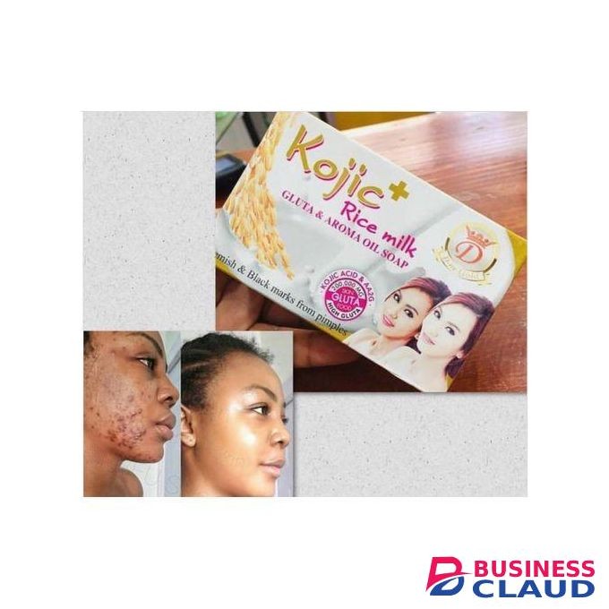 Kojic Kojic+Rice Milk, Gluta aroma oil soap-clears blemish & black marks from pimples