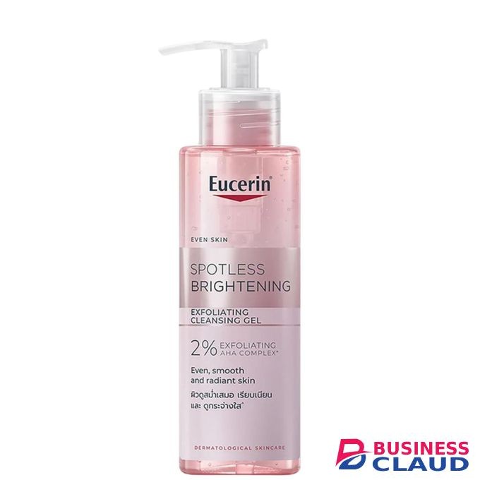 Eucerin Spotless Brightening Exfoliating Cleansing Gel with AHA, Lactic acid & Glycolic Acid. Exfoliates, Reduce Dark Spots, Wrinkles, Fine Lines, Deeply Cleanses, Smooths, Moisturizes, Brightens, Open Pores & Evens
