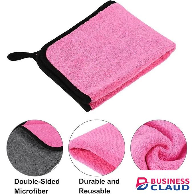 Multipurpose Microfiber Cleaning Cloth - Highly Absorbent -Soft & Lint Free Multi-Colour Towels for Baby, Hands, Home, All Vehicles Bike, Car, (Pack of 3, 30 x 40 cm)
