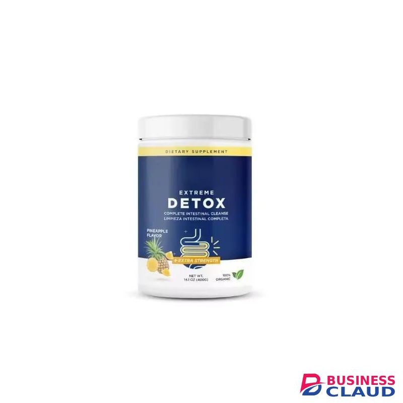 Extreme Detox Complete Intestinal Cleanse Dietary Supplement Pineapple Flavor Plus Extra Strength For Weight Loss, Bloating & Toxin Removal-250g