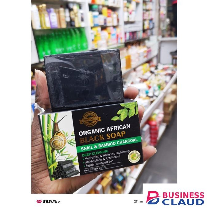 Raw African organic african black soap