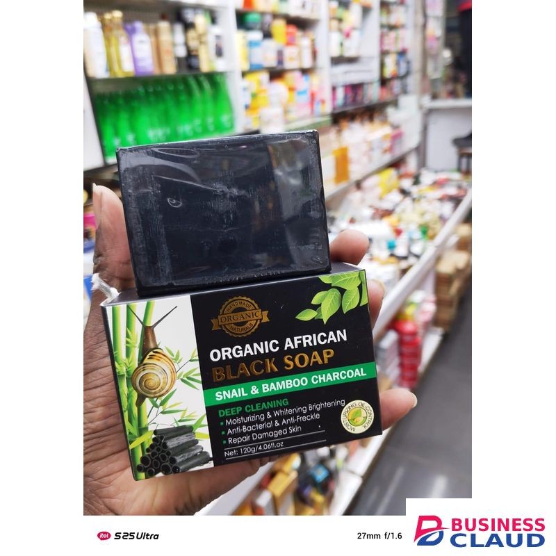 Raw African organic african black soap