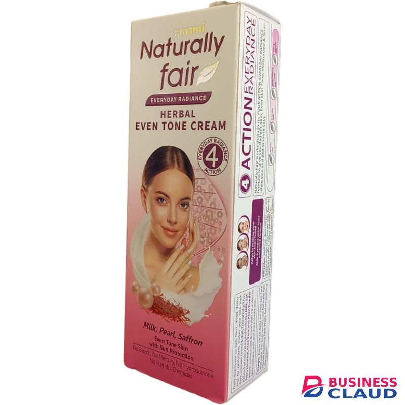 Emami Naturally Fair HERBAL EVEN TONE CREAM Everyday Radiance MILK PEARL SAFFRON With Sun Protection