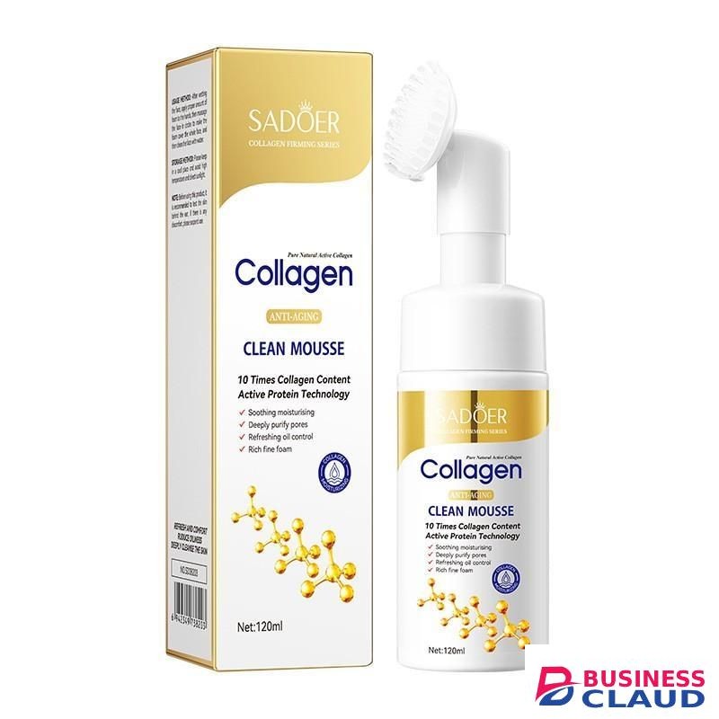 SADOER Collagen Clean Mousse – Anti-Aging Facial Cleanser (120ml)