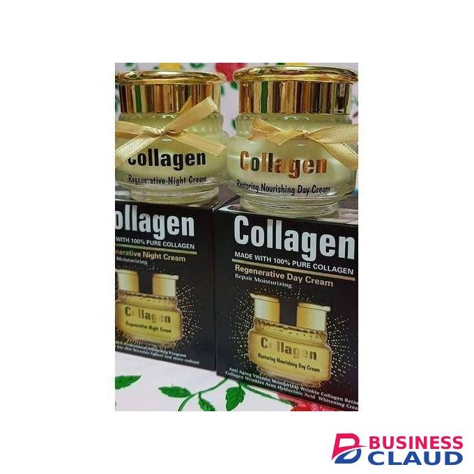 Wokali Regenerative Day Cream + Night Cream with Collagen – Skin Firming & Anti-Aging Duo (2PCS)