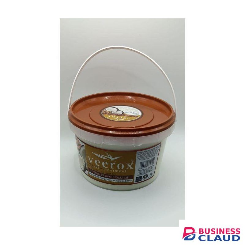 Veerox Skin Treatment Almond and Coconut Cream for Men and Women With Active Moisturizing for Hand and Body