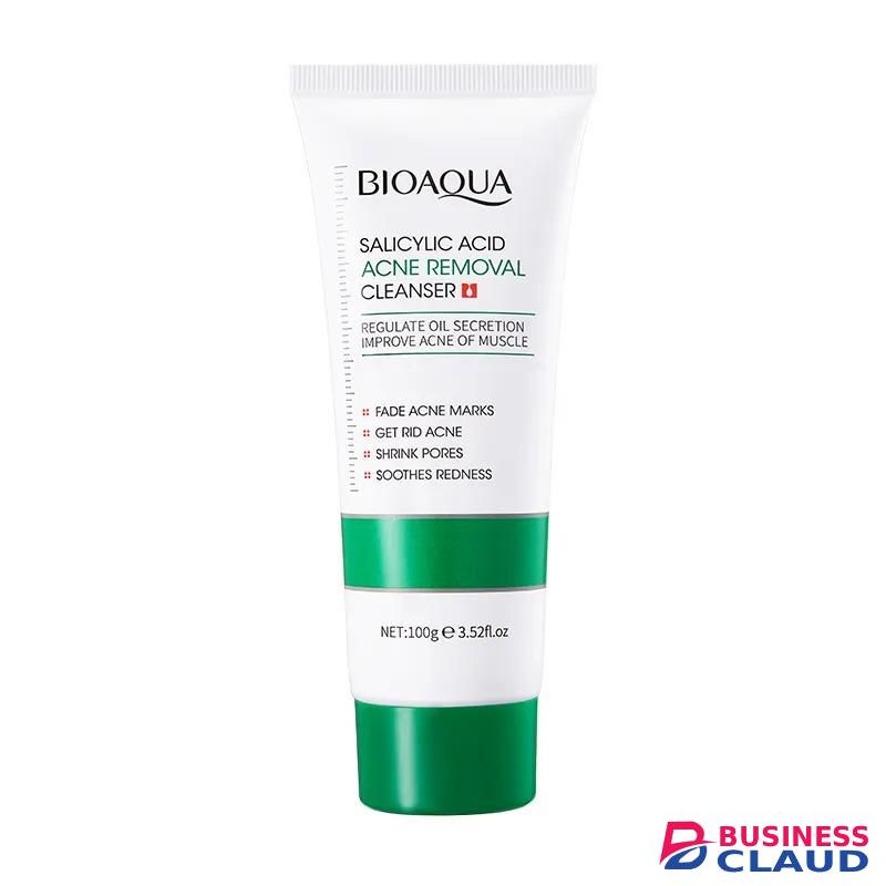 Bioaoua Salicylic Acid Acne Removal Cleanser, Face Cleanser, Shrink Pores , Oil Control