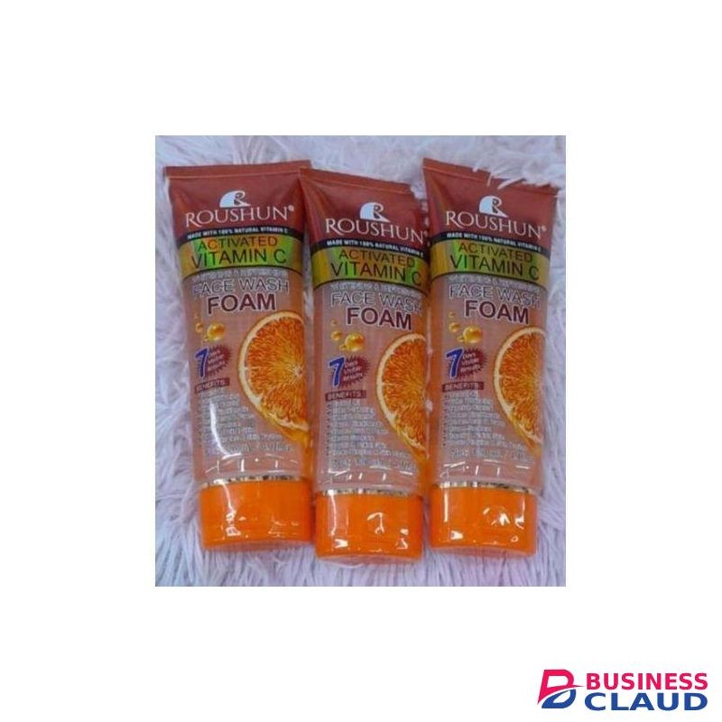 Roushun Activated Vitamin C Face Wash Foam For Whitening and Brightening 7days Results-120ml