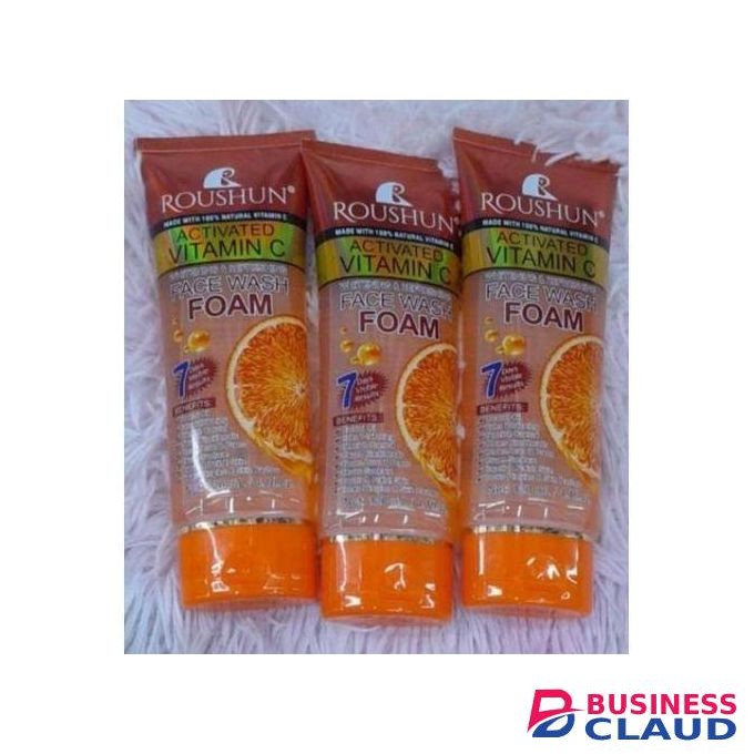 Roushun Activated Vitamin C Face Wash Foam For Whitening and Brightening 7days Results-120ml