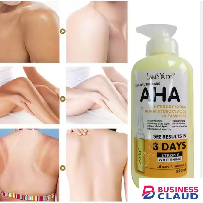 AHA Strong Whitening Magic Body Lotion- Fruit Acid Body Lotion ,Skin Brightening Moisturizing Lotion Whitening Body Lotion Hydroxy Acids Vitamin C