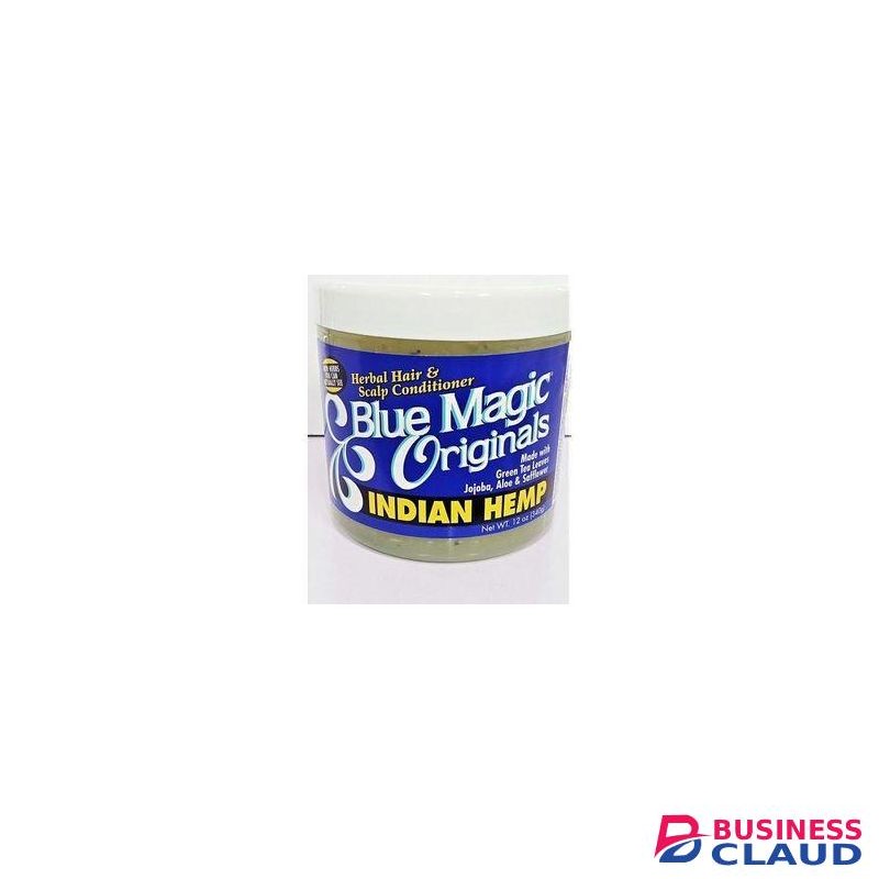 Blue Magic Indian Hemp Herbal Hair & Scalp Conditioner – With Natural Indian Hemp, Lanolin & Coconut Oil – Moisturizes Dry Scalp, Promotes Healthy Hair Growth & Shine – Anti-Dandruff Hair Cream