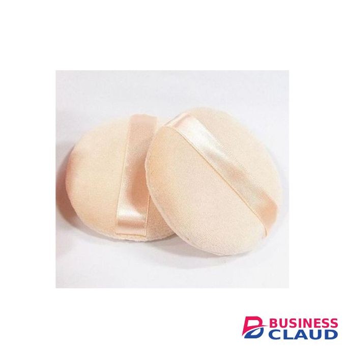 Round Facial Powder Puff Makeup Sponges - 2 PCS - Bronze