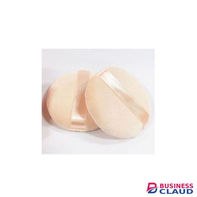 Round Facial Powder Puff Makeup Sponges - 2 PCS - Bronze