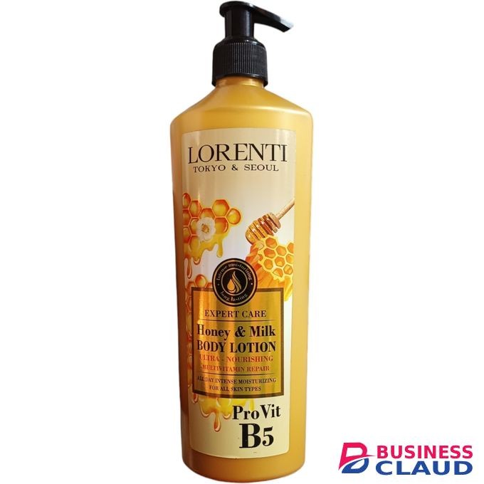 Lorenti HONEY & MILK BODY LOTION Ultra Nourishing Multivitamin Repair INTENSE MOISTURIZING All Skin Types PRO VITAMIN B5 cf