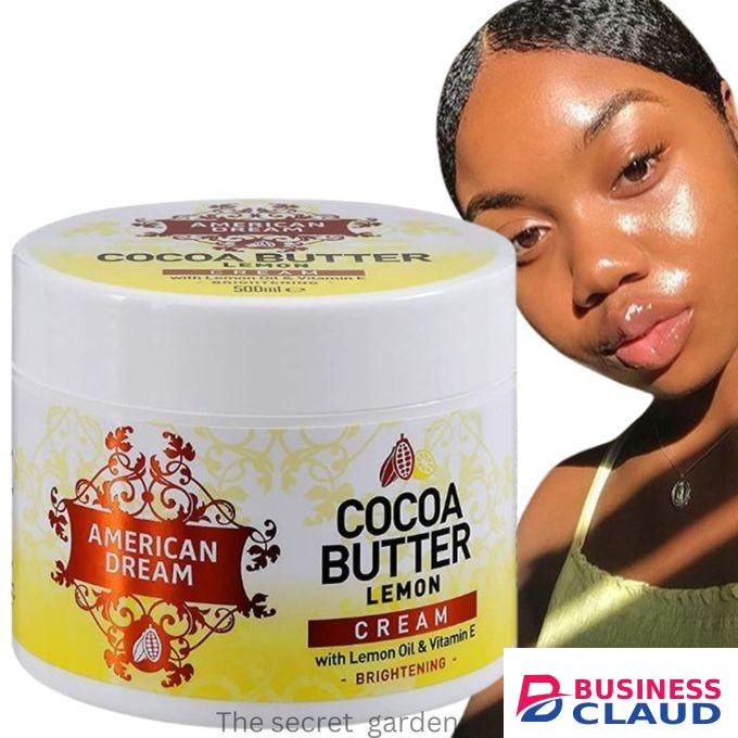 American Dream Cocoa Butter Lemon Brightening Cream Infused With Lemon Oil & Vitamin E 500ml