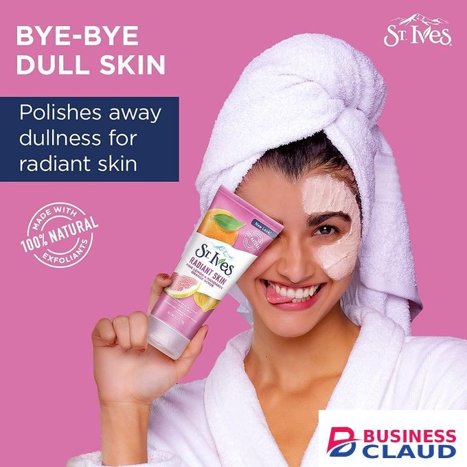 ST.IVES Radiant Skin Pink Lemon And Mandarin Orange Face Scrub 6 Oz