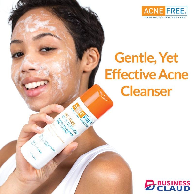 Acne Free Cleanser/ With Benzoyl Peroxide To Prevent &Treat Breakouts