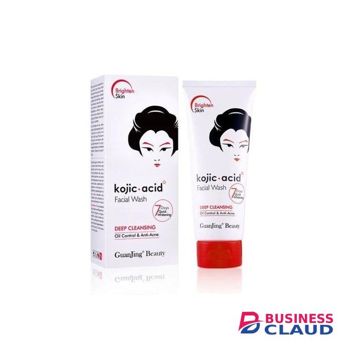 Guanjing Kojic Acid Face Cleanser Deep Cleansing Anti Acne Oil Control Kojic Acid Facial Wash 100g