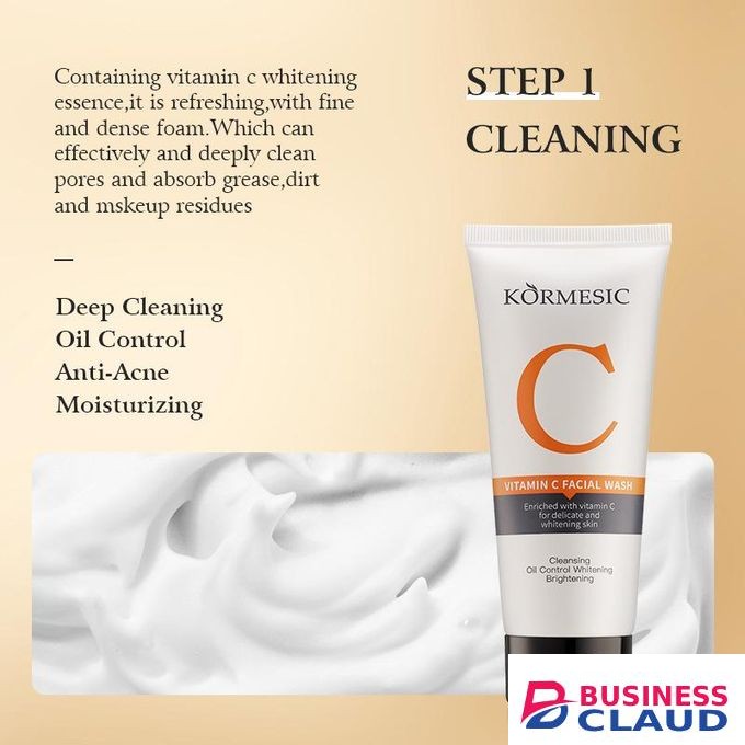 KORMESIC - 100 ml - Vitamin C Facial Wash brightening Face cleansing Anti-Acne