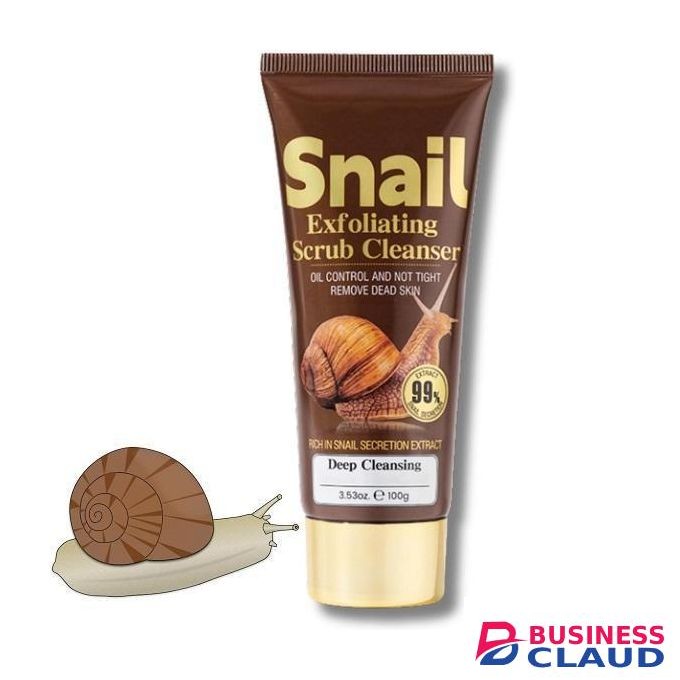 KORMESIC Exfoliating Snail Scrub Cleanser Face Wash