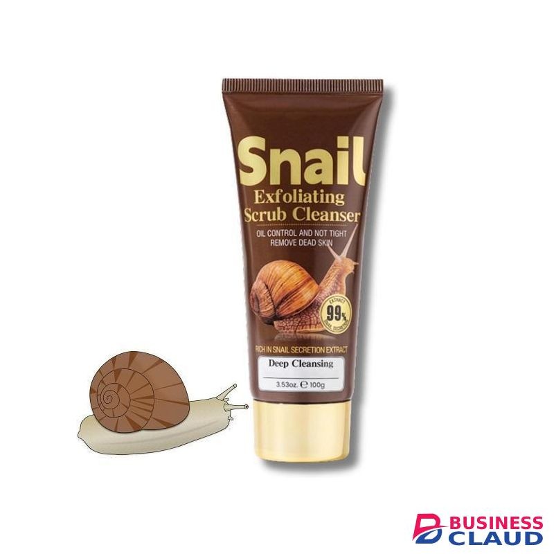 KORMESIC Exfoliating Snail Scrub Cleanser Face Wash