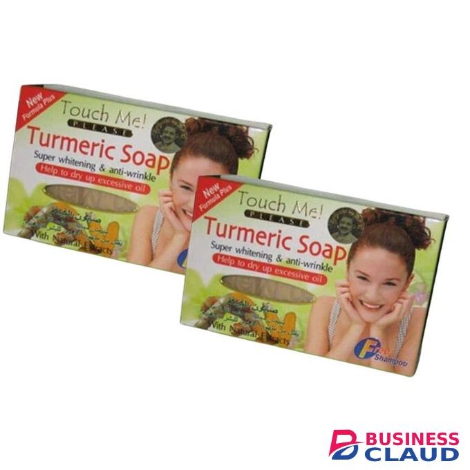 TOUCH ME PLEASE 2Pcs Anti wrinkle Tumeric Soap