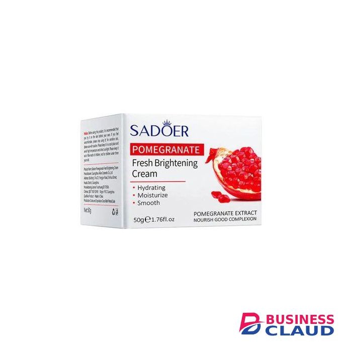 SADOER Pomegranate Face Brightening Cream, Pomegranate Fresh Brightening Face Cream