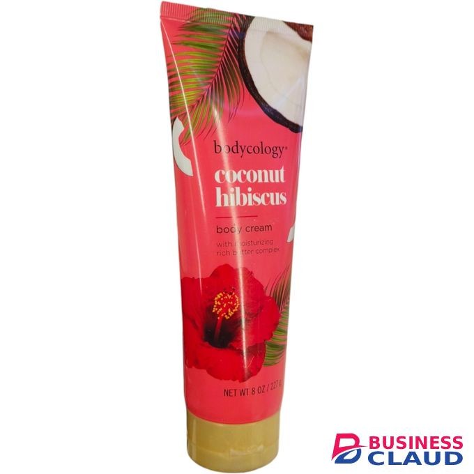 Bodycology Coconut Hibiscus Body Cream With Moisturizing Rich Butter Complex