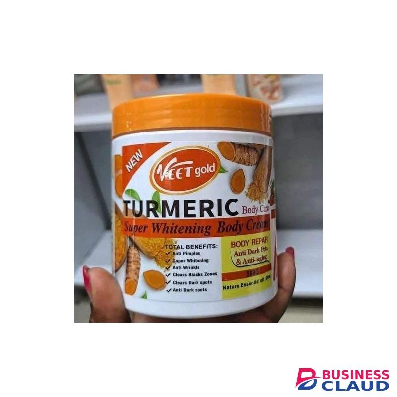 VEET GOLD Tumeric Skin Whitening & Lightening Body Cream-500G