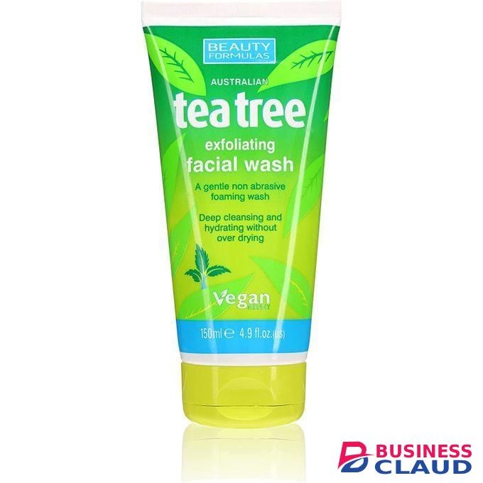 Beauty Formulas Tea Tree Exfoliating Facial Wash 150ml