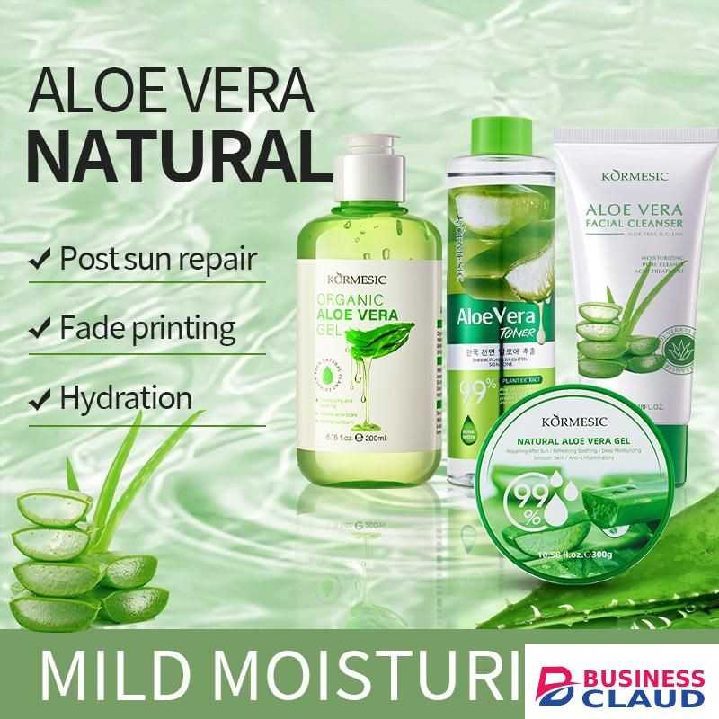 KORMESIC Aloe Vera Facial Cleanser Oil Control Acne Treatment Rich Foam Face Wash