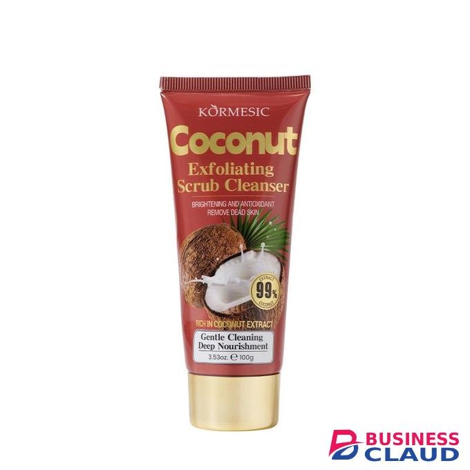 KORMESIC Coconut Face Wash Exfoliating Scrub Cleanser Brightening and antioxidant Removes dead skin