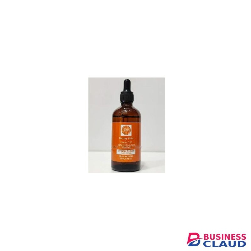 QBD Young Skin Vitamin C + AHA Facial Serum. This serum combines the power of Vitamin C and AHA to reveal a brighter, smoother, and more youthful complexion