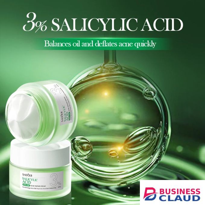SADOER Salicylic Acne Removing Moisturizing Hydrating Acid cream ,Helps in Acne Removing And Brightening Repairing Face