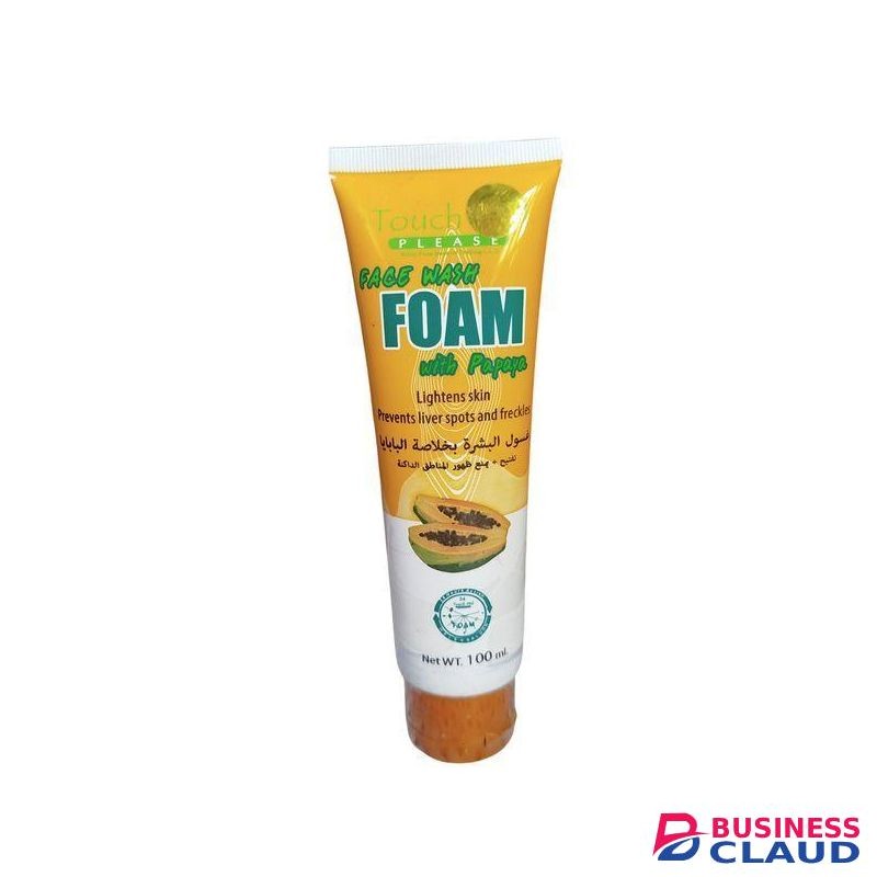 Touch Me Papaya Face Wash Foam Cleanses The Face
