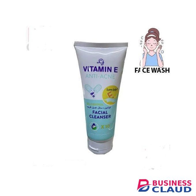 Love JoJo Vitamin E Anti-Acne Facial Cleanser, 190g