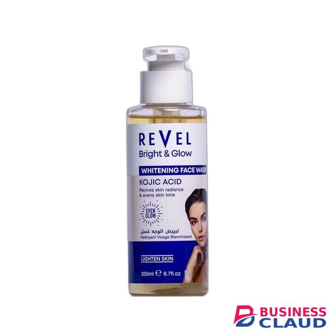Revel Bright & Glow Kojic Acid Whitening Face Wash - 200ml