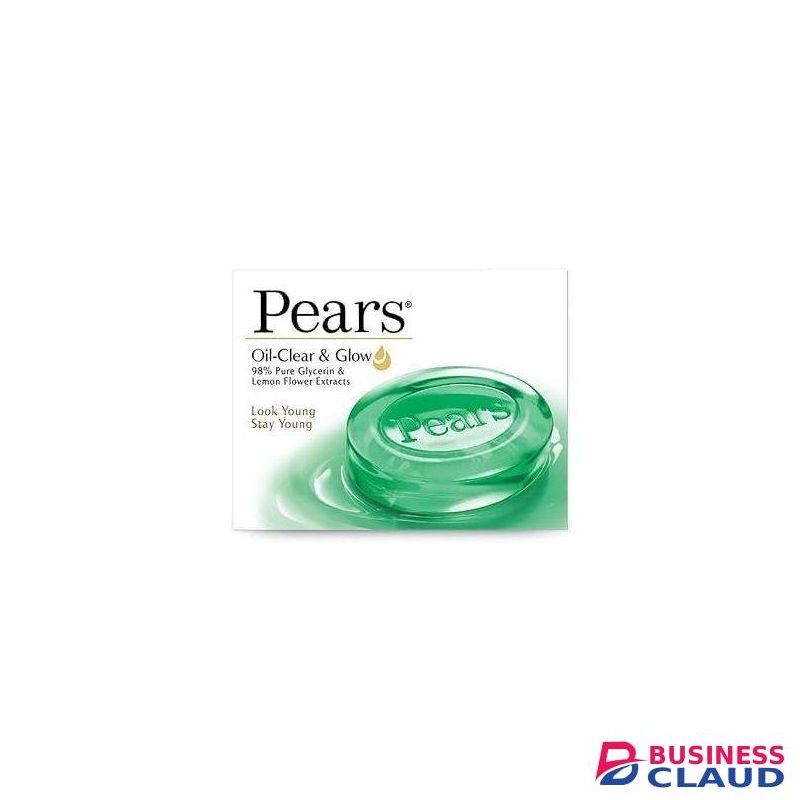 Pears Oil-Clear & Glow Soap - 98% Pure Glycerin & Lemon Flower Extracts