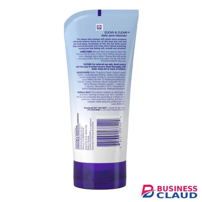 Clean & Clear Daily Pore Face Cleanser For Acne-Prone Skin