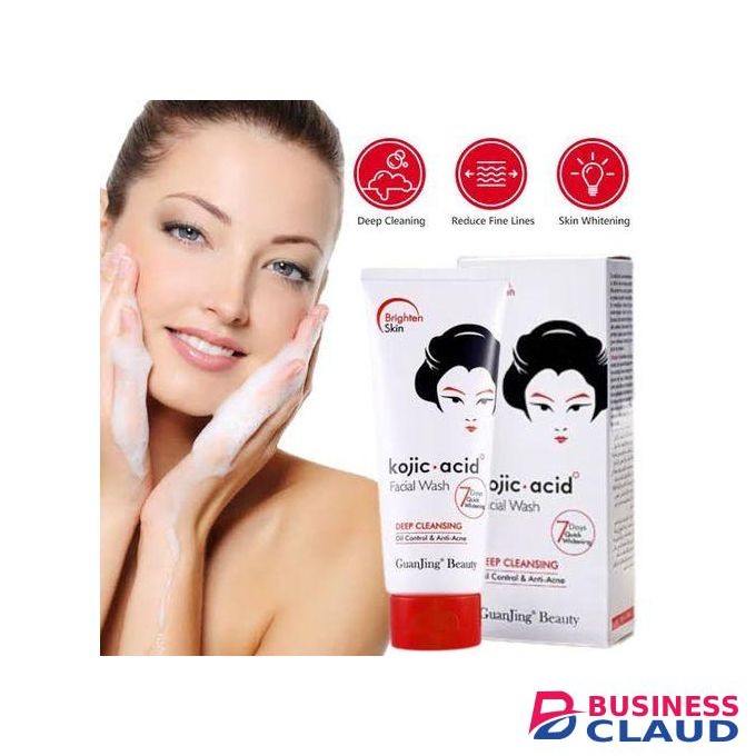 Guanjing Kojic Acid Facial Wash Deep Cleansing Anti Acne Face Cleanser - 100g