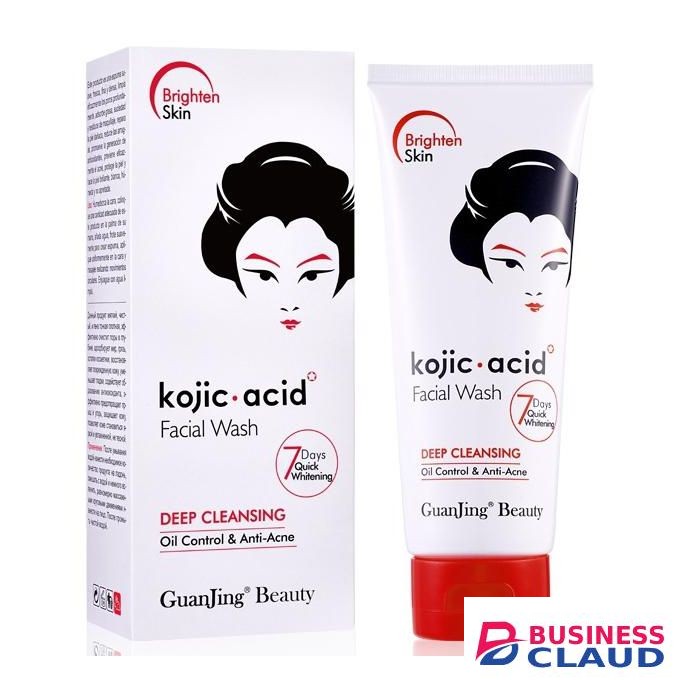 Guanjing Kojic Acid Facial Wash Deep Cleansing Anti Acne Face Cleanser - 100g